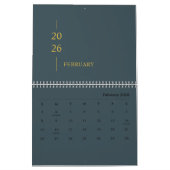 Minimalist Modern 2026 Wall Calendar Kalender (Feb 2026)