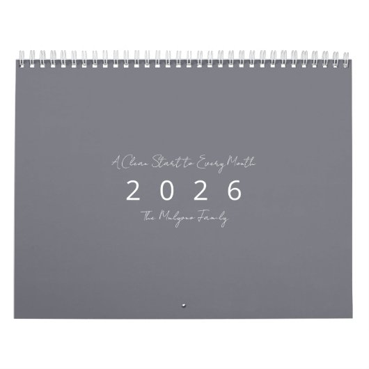 Minimalist Modern 2026 Wall Calendar Kalender (Hoes)