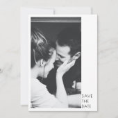 Minimalist Modern 2 Photo Wedding Save The Date (Voorkant)