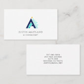 Minimalist Modern AI Consultant Business Card Visitekaartje (Voorkant / Achterkant)