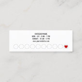 Minimalist Modern Black Coffee Beans Klantenkaartje (Achterkant)