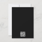 Minimalist Modern Black White Elegant Photo  Save The Date (Achterkant)