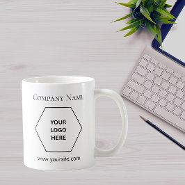 Minimalist Modern Business Custom Logo Coffee Mug Koffiemok
