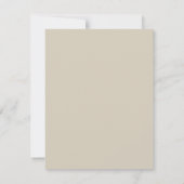 Minimalist Modern Calligraphy Neutral Beige Name Notitiekaartje (Achterkant)