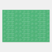 Minimalist Modern Christmas Trees Stars Snow Inpakpapier Vel (Voorkant 3)