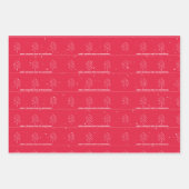 Minimalist Modern Christmas Trees Stars Snow Inpakpapier Vel (Voorkant)