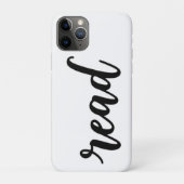 Minimalist Modern Cursive "read" Calligraphy Case-Mate iPhone Case (Achterkant)