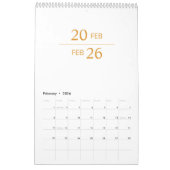 Minimalist Modern Elegant 2026 Calendar Kalender (Feb 2026)