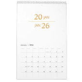 Minimalist Modern Elegant 2026 Calendar Kalender (Jan 2026)