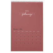 Minimalist Modern Elegant 2026 Calendar Kalender (Feb 2026)