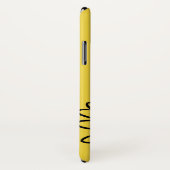 Minimalist Modern Elegant Daisy flower and text Case-Mate iPhone Case (Achterkant / rechts)