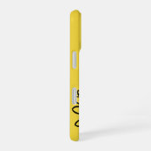 Minimalist Modern Elegant Daisy flower and text iPhone 16 Hoesje (Rechterkant)