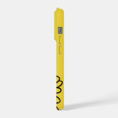 Minimalist Modern Elegant Daisy flower and text iPhone Hoesje (Linkerkant)