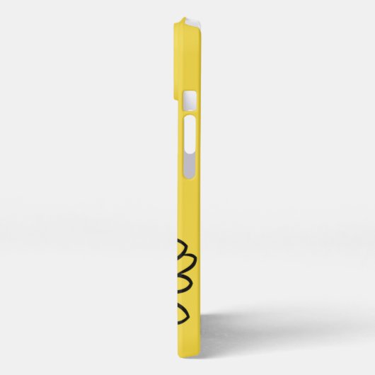 Minimalist Modern Elegant Daisy flower and text iPhone Hoesje (Linkerkant)