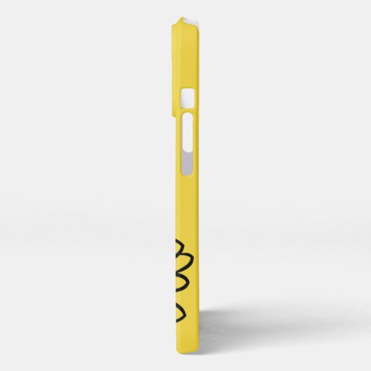 Minimalist Modern Elegant Daisy flower and text iPhone Hoesje (Linkerkant)