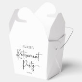Minimalist Modern Elegant Retirement Party Bedankdoosjes (Geopend)