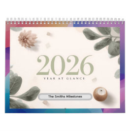 Minimalist Modern Event Photo 2026 Milestone Kalender