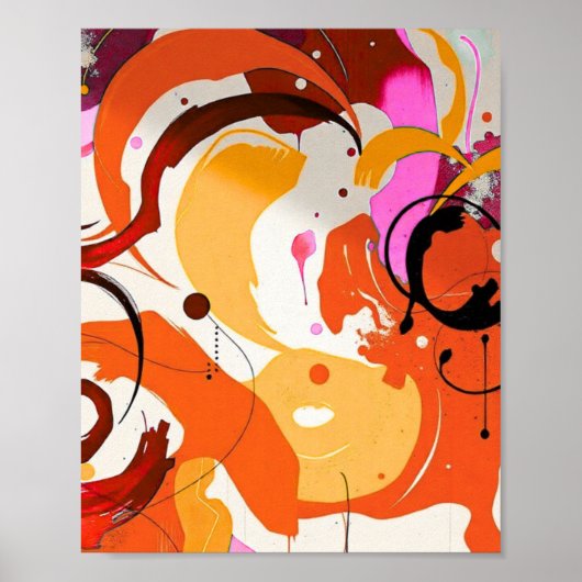 Minimalist Modern Geometric Art Poster (Voorkant)