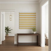 Minimalist Modern Gold and Silver Stripes Canvas Afdruk