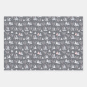 Minimalist Modern Grey Festive Cute Inpakpapier Vel (Voorkant 3)