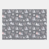 Minimalist Modern Grey Festive Cute Inpakpapier Vel (Voorkant 2)