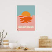 Minimalist Modern Home Sunset Poster  (Keuken)
