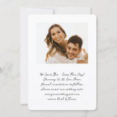 Minimalist Modern Insta Photo Film Simple Wedding Save The Date (Achterkant)