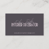 Minimalist Modern Interior Decorator Professional Visitekaartje (Voorkant)