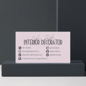 Minimalist Modern Interior Decorator Professional Visitekaartje