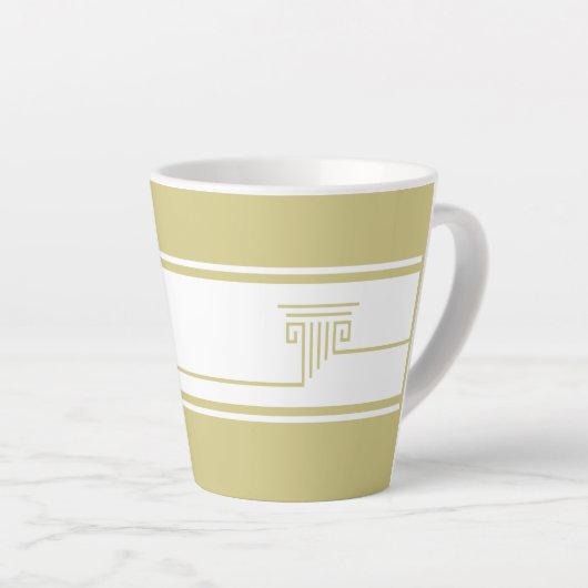 Minimalist Modern Latte Mok (Rechterhoek)