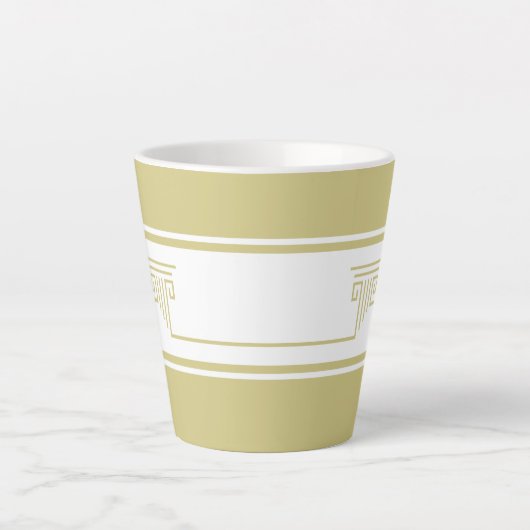 Minimalist Modern Latte Mok (Voorkant)