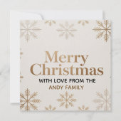 Minimalist Modern Merry Christmas Card Kaart (Voorkant)