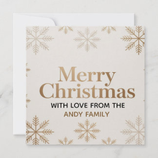 Minimalist Modern Merry Christmas Card Kaart