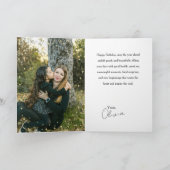 Minimalist Modern Photo Birthday Niece Kaart (Binnen)