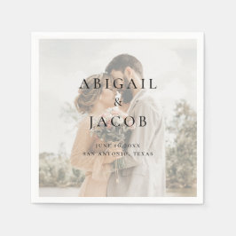 Minimalist Modern Photo Wedding Servet