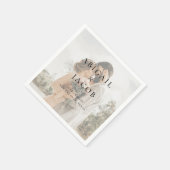 Minimalist Modern Photo Wedding Servet (Hoek)