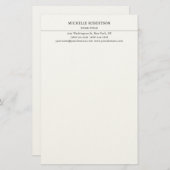 Minimalist Modern Professional Creative Briefpapier (Voorkant / Achterkant)