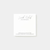 Minimalist Modern Script Business Name or Logo Post-it® Notes (Voorkant)