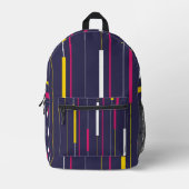 Minimalist Modern Stripes Backpack Bedrukte Rugzak (Voorkant)