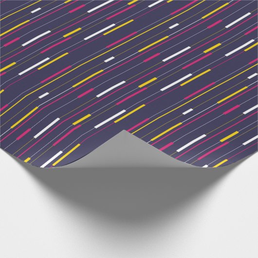 Minimalist Modern Stripes Cadeaupapier (Hoek)