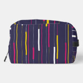 Minimalist Modern Stripes Cosmetic Bag Toilettasje (Achterkant)