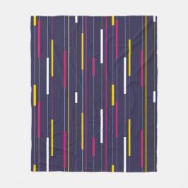 Minimalist Modern Stripes Fleece Deken