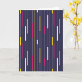 Minimalist Modern Stripes Kaart (Gele Bloem)