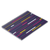 Minimalist Modern Stripes Spiral Notebook Notitieboek (Linkerzijde)