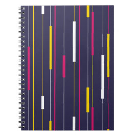 Minimalist Modern Stripes Spiral Notebook Notitieboek