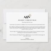 Minimalist Modern Trend Collage 4 Photos Christmas Feestdagenkaart (Achterkant)