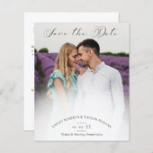 Minimalist Modern Typography Script Wedding Photo (Voorkant / Achterkant)