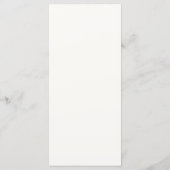 Minimalist Modern Typography Wedding Menu Card (Achterkant)