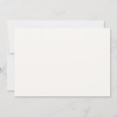 Minimalist Modern Typography Wedding Table Number Kaart (Achterkant)