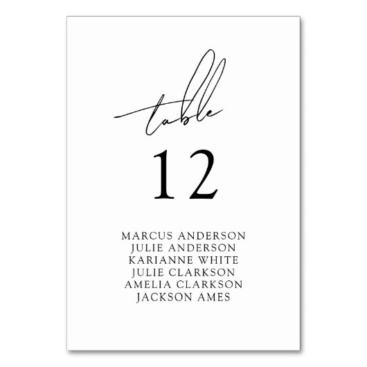 Minimalist Modern & Whimsical Script Kaart (Achterkant)